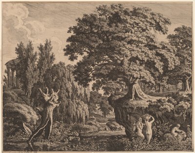Paisaje Arcadio con una Familia de Sátiros de Carl Wilhelm Kolbe