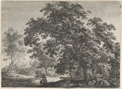 Roble Gigante con un Pescador Sentado de Carl Wilhelm Kolbe