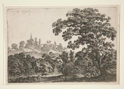 paisaje con molino de Carl Wilhelm Kolbe the elder