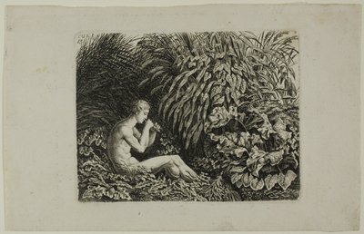 Joven tocando las flautas de Pan de Carl Wilhelm Kolbe, the elder