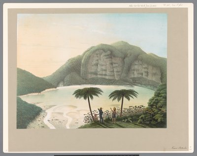 Lago del cráter del volcán Patocha en Java de Carl Wilhelm Mieling (possibly)