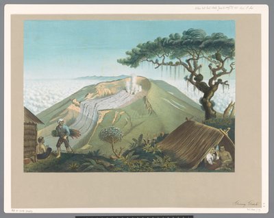 Volcán Gede en Java Occidental de Carl Wilhelm Mieling (possibly)