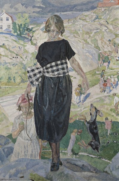 Perro saltando, 1920 de Carl Wilhelm Wilhelmson