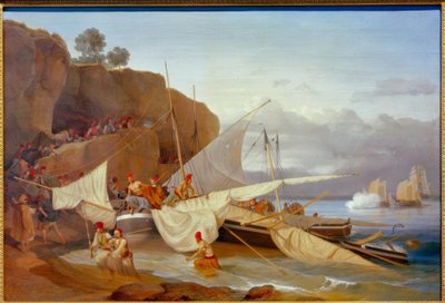 Piratas griegos en fuga de Carl Wilhelm von Heideck
