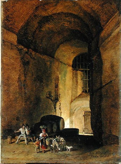 Una ostería, 1830 (1836?) de Carl Wilhelm von Heidick