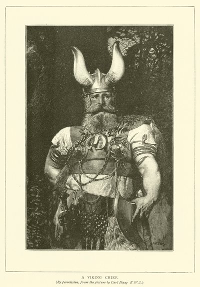 Un jefe vikingo de Carl after Haag
