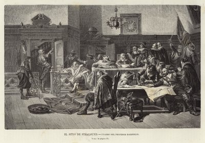 El asedio de Stralsund de Carl von Haeberlin