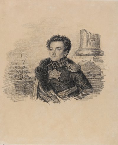 Retrato de A.P. Butovsky, entre 1817 y 1826 de Carl von Hampeln