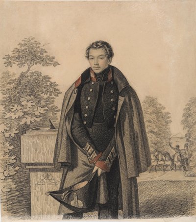 Retrato de A.W. Raevsky, principios de la década de 1820 de Carl von Hampeln