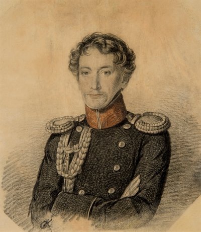 Retrato de Alexander Ivanovich Dmitriev-Mamonov 1787-1836, principios de 1820s de Carl von Hampeln