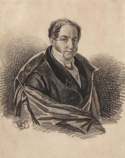 Retrato de Alexander Ivanovich Lorer 1779-1824, 1820s de Carl von Hampeln