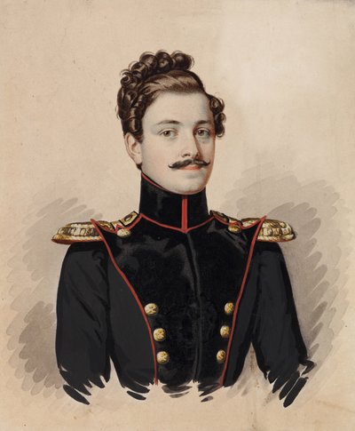 Retrato de Artemy Dmitrievich Raevsky 1814-1853, 1835 de Carl von Hampeln