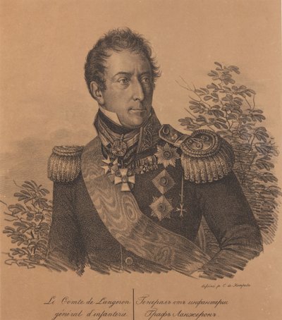 Retrato del Conde Alexandre Andrault de Langeron de Carl von Hampeln
