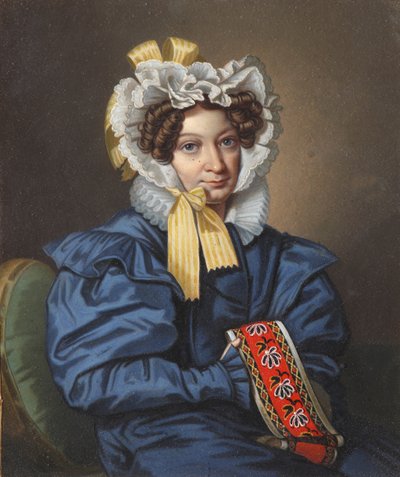 Retrato de la condesa A.M. Golitsyna, 1830s de Carl von Hampeln