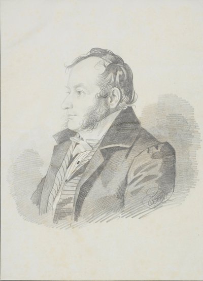 Retrato de E.E. Jungcurt, 1830s de Carl von Hampeln