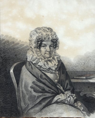 Retrato de Kleopatra Petrovna Nashchokina 1767-1828, de soltera Nelidova, años 1820 de Carl von Hampeln