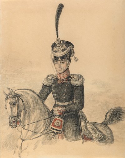 Retrato de Nikolay Alexandrovich Islenyev 1785-1851, finales de 1810s de Carl von Hampeln