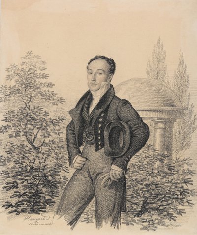 Retrato de Nikolay Alexandrovich Kokoshkin 1792-1873, principios de 1820 de Carl von Hampeln