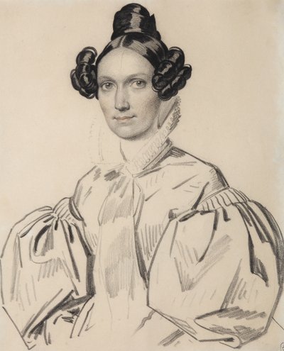 Retrato de Olga Nikolaevna Talyzina, nacida Zubova 1803-1882, principios de la década de 1830 de Carl von Hampeln