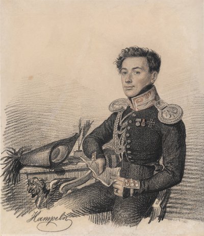 Retrato de Sergei Alexandrovich Kokoshkin 1795-1861 de Carl von Hampeln