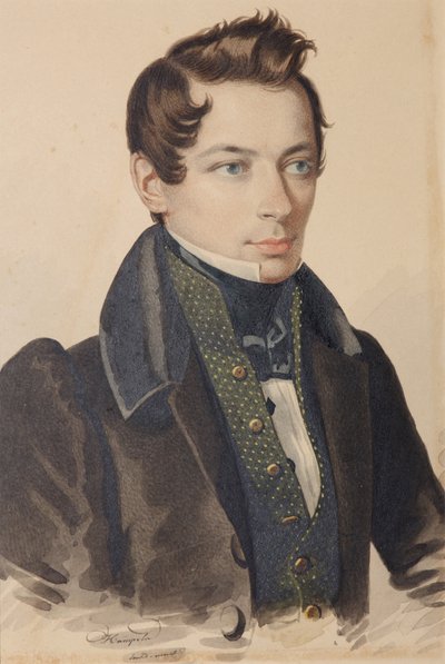 Retrato de Sergei Fyodorovich Plautin de Carl von Hampeln