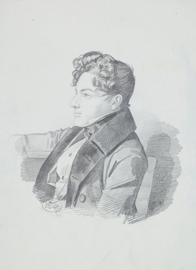 Retrato de Vasily Viktorovich Kochubey 1812-1850, c. 1832 de Carl von Hampeln