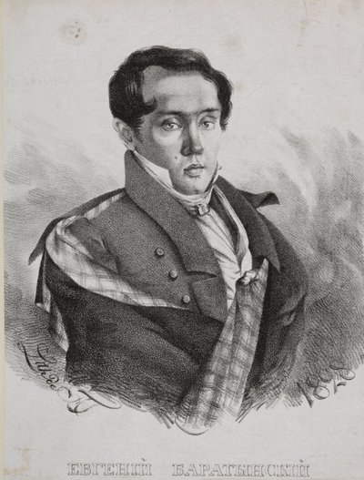Retrato del poeta Yevgeny Abramovich Baratynsky de Carl von Hampeln