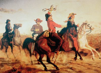 Rangers de Texas de Terry, c.1845 de Carl von Iwonski
