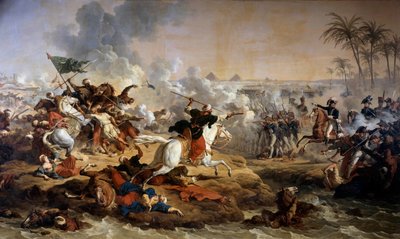 Campaña de Egipto (1798-1801): La Batalla de las Pirámides el 21/07/1798 de Carle Vernet