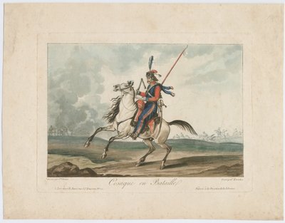Cosaco en la batalla, 1815 de Carle Vernet