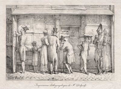 Tienda de impresión litográfica Delpech de Carle Vernet