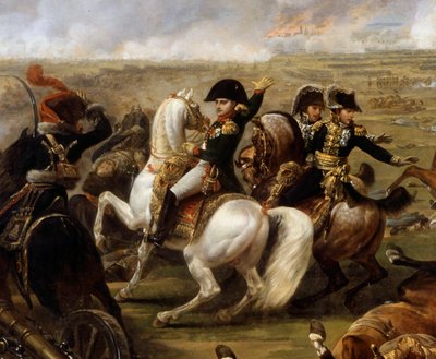 Emperador Napoleón I (1769-1821) en la batalla de Wagram el 5/07/1809 (detalle) de Carle Vernet