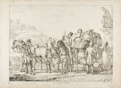 Viajeros ingleses de Carle Vernet