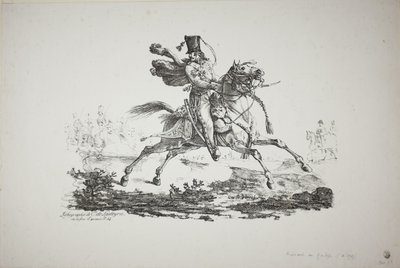 Húsar galopando de Carle Vernet