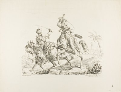 Húsar matando a un mameluco con un sable de Carle Vernet