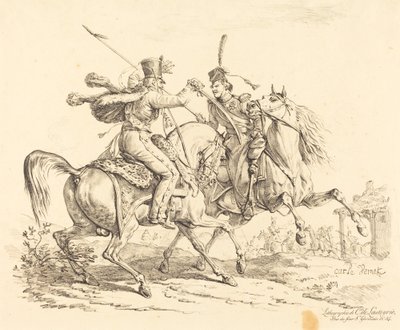 Húsar Golpeando a un Cosaco de Carle Vernet