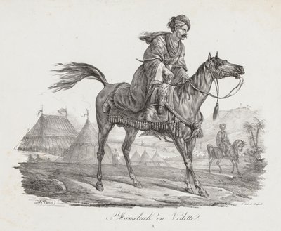Gran Suite de Caballos: Mameluco Montado, c. 1818 de Carle Vernet