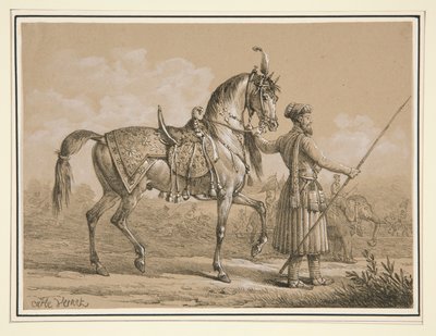 Mameluco y caballo árabe de Carle Vernet