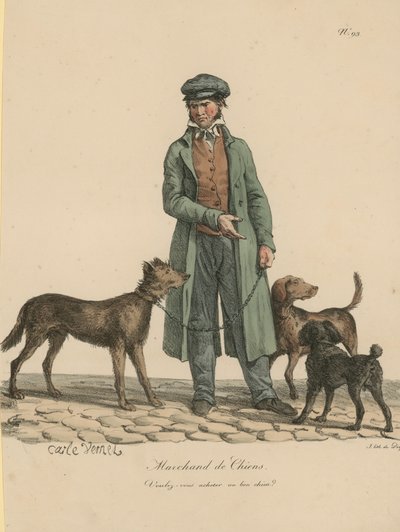Vendedor de perros de Carle Vernet