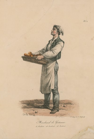 Vendedor de pasteles de Carle Vernet