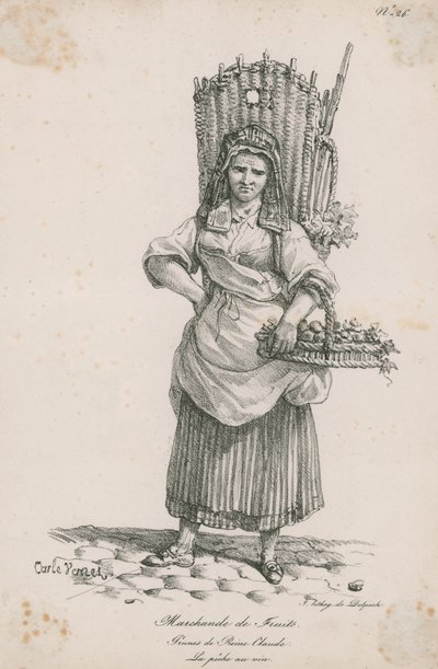 Vendedora de frutas de Carle Vernet