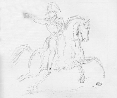 Napoleón a caballo, siglo XVIII de Carle Vernet