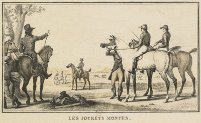 Escenas de carreras: El jinete montando el caballo de Carle Vernet