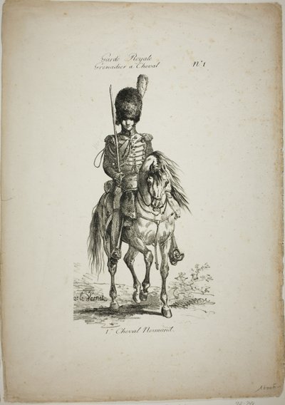 Guardia Real, Granadero Montado Normando y Caballo, No. 1 de Carle Vernet