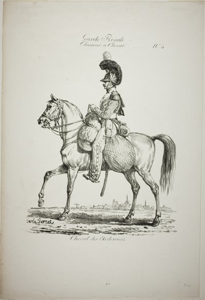 Guardia Real, Infantería Ligera Montada Normanda y Caballo, No. 4 de Carle Vernet