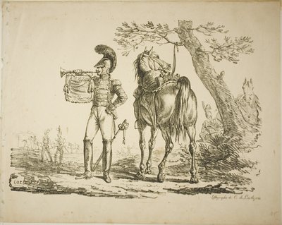 Trompetista de los fusileros de Carle Vernet