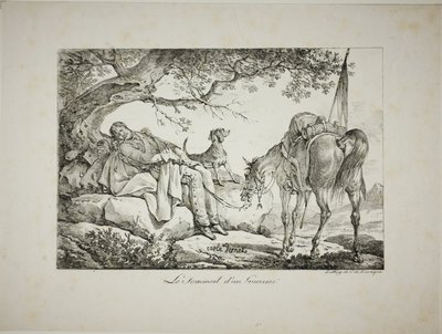 Guerrero durmiendo de Carle Vernet