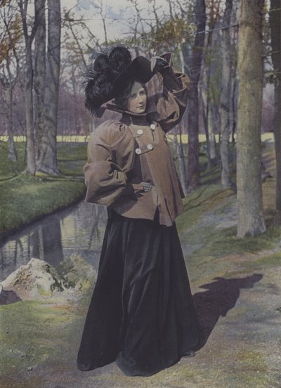 Mujer en un parque de París de Carle de Mazibourg