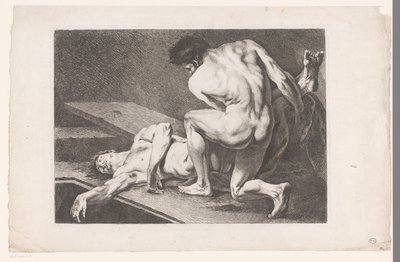 Estudio académico de dos desnudos masculinos Seis estudios académicos (título de la serie) Seis figuras académicas (título de la serie) de Carle van Loo