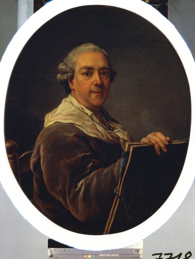 Auto retrato. Pintura de Carl Van Loo (1705-1765). Óleo sobre lienzo, 87,5 x 71,5 cm de Carle van Loo
